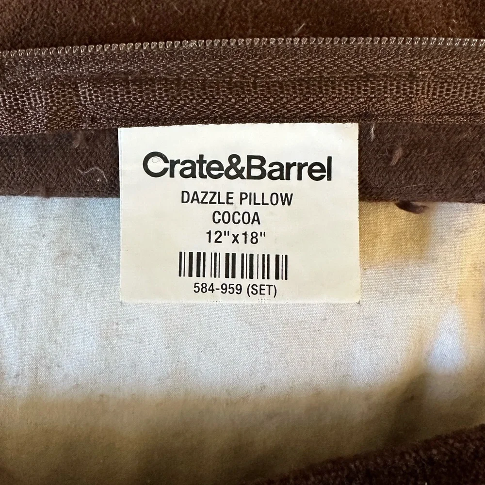Crate&Barrel cocoa brown